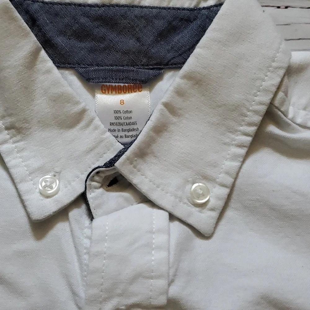 🆕️ GYMBOREE BOYS WHITE SHIRT 🧑